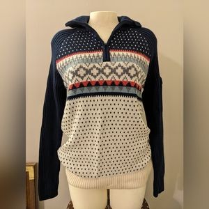 NWOT L.L. Bean Quarter Zip Sweater